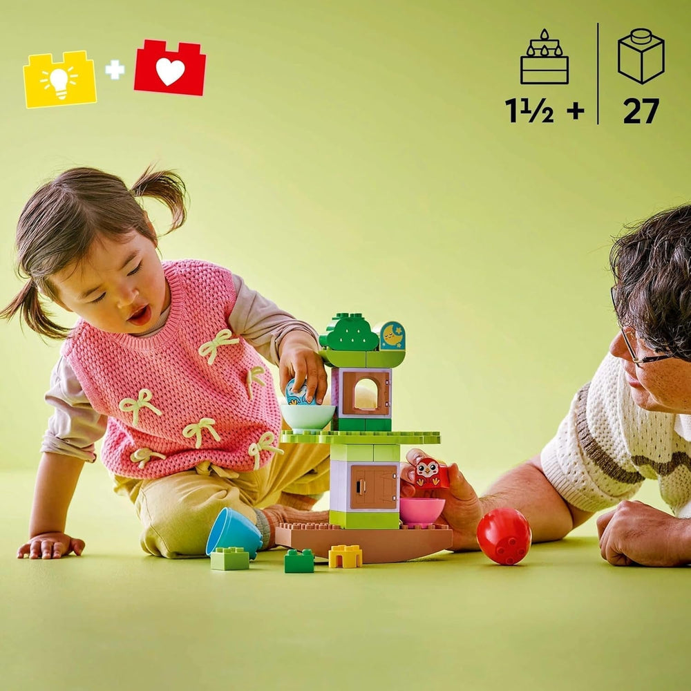 Arbre LEGO DUPLO à équilibrer et à empiler, jouet de développement, jeu de construction pour enfants à partir de 18 mois, jouet créatif pour enfants, jouet éducatif avec 2 oiseaux jouets 10440 Jeux de construction Besuche den LEGO-Store