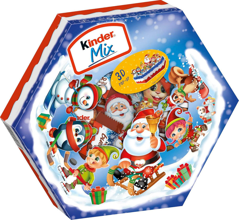 Assiette de Noël Kinder Mix - délicieuses spécialités chocolatées de la gamme Kinder - 143g