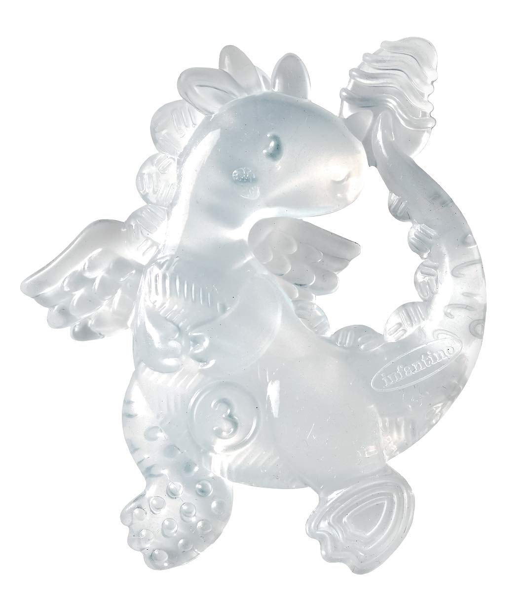 Infantino 316564-01 Anneaux de dentition transparents Infantino - Anneau de dentition souple, en matériau non toxique, pour le développement sensoriel et le soutien de la dentition, multicolore