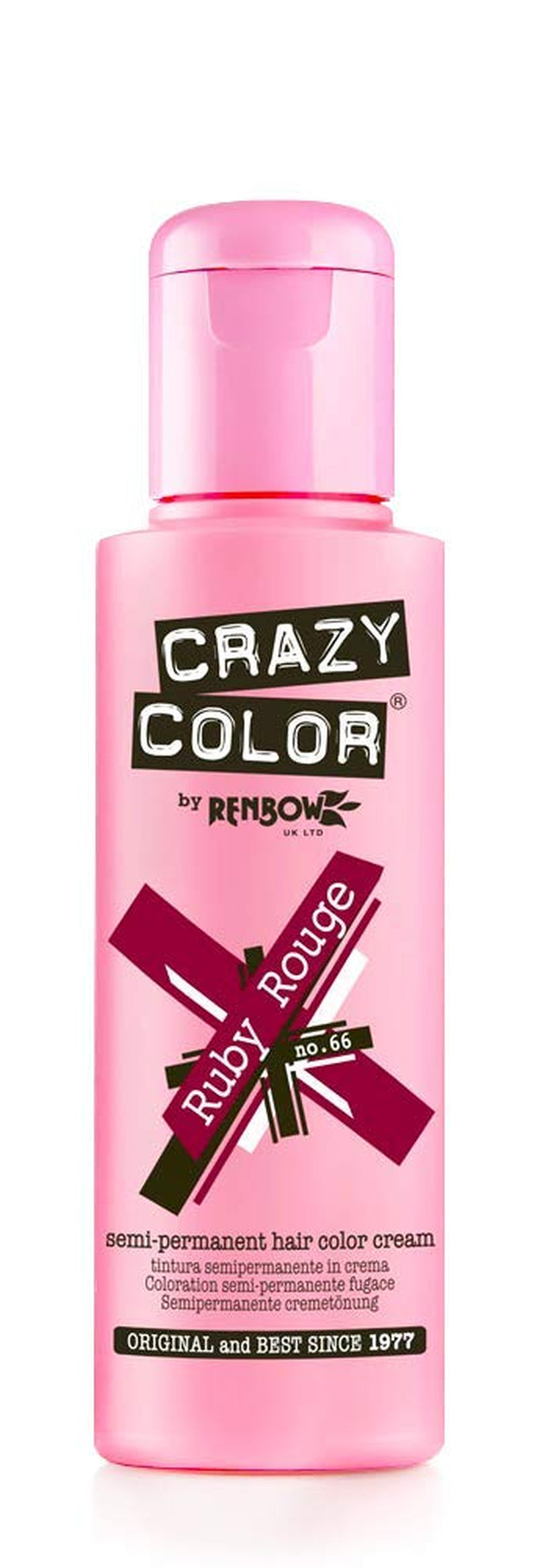 Crème colorante semi-permanente UV GO TOXIC, 100 ml (1 paquet) Naty Shop Teinture cheveux rouge rubis 100 ml (1 paquet)