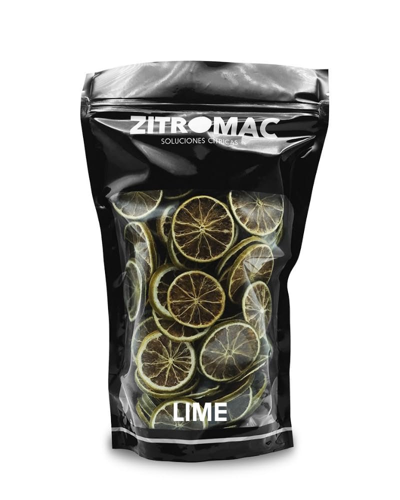 200gr Citrons verts séchés pour cocktail|fruits secs pour cocktails sans sucre, décoration, pâtisserie, Noël, boissons, thé|100% naturel Tranches de citron vert séché pour gin, soirée cocktail Produits secs Naty Shop Limes