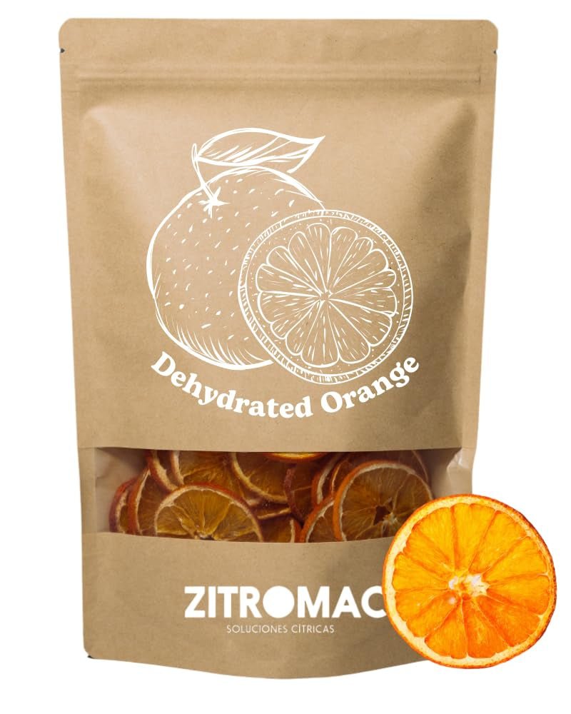 200gr Citrons secs pour cocktails|fruits secs pour cocktails sans sucre, décoration, pâtisserie, Noël, boissons, thé|100% naturel Tranches de citron vert séché pour gin, cocktail du soir Produits déshydratés Naty Shop Orange 100Gr