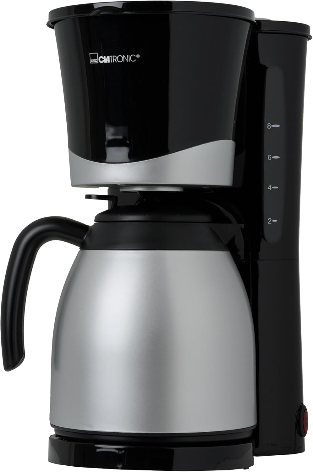 Cafetière Clatronic® avec thermos | pour 8 à 10 tasses de café | sans perte de température | cafetière avec filtre | 1 litre | Expresso | Cafetière filtre avec thermos | KA 3327 noir