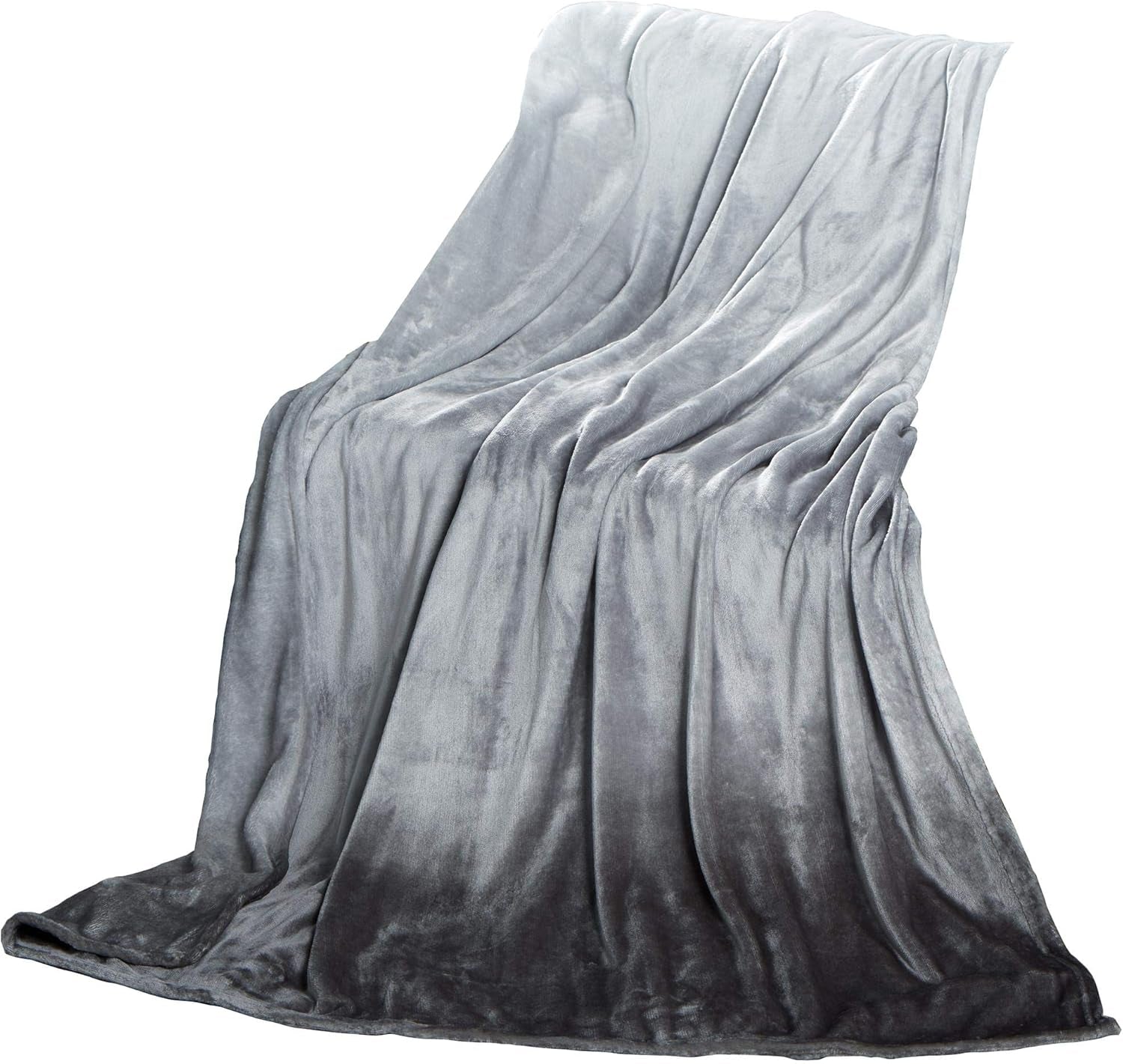 Couverture moelleuse Celinatex 150 X 200 Cm couverture de canapé bleu clair couverture chaude et douce en microfibre Polaire Oeko-Tex Montréal Lits et Couvertures Besuche den CelinaTex-Store Dégradé gris 150 X 200 Cm