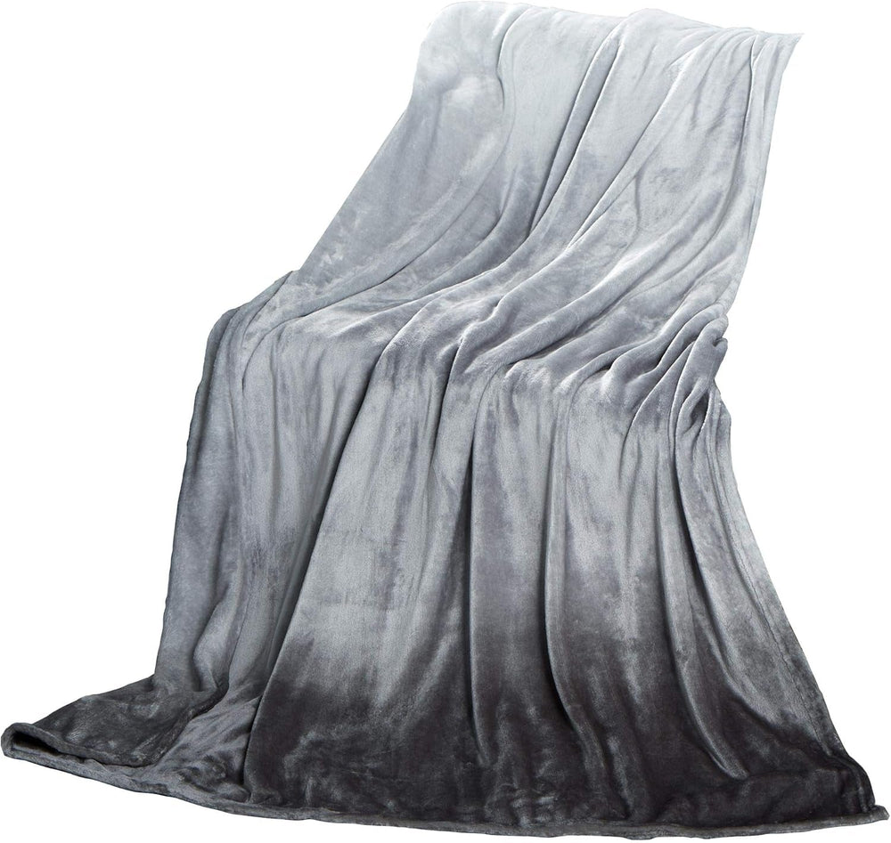 Couverture moelleuse Celinatex 150 X 200 Cm couverture de canapé bleu clair couverture chaude et douce en microfibre Polaire Oeko-Tex Montréal Lits et Couvertures Besuche den CelinaTex-Store Dégradé gris 150 X 200 Cm