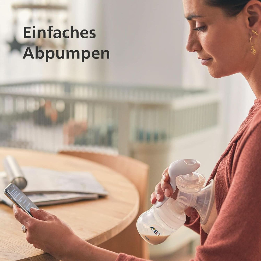Philips Avent Handmilchpumpe - Einfaches Abpumpen, Mit Natural-Motion Technologie, Bpa-Frei (Modèle SCF430/01) Transparent Accessoires Alimentation et Allaitement Bebe Naty Shop