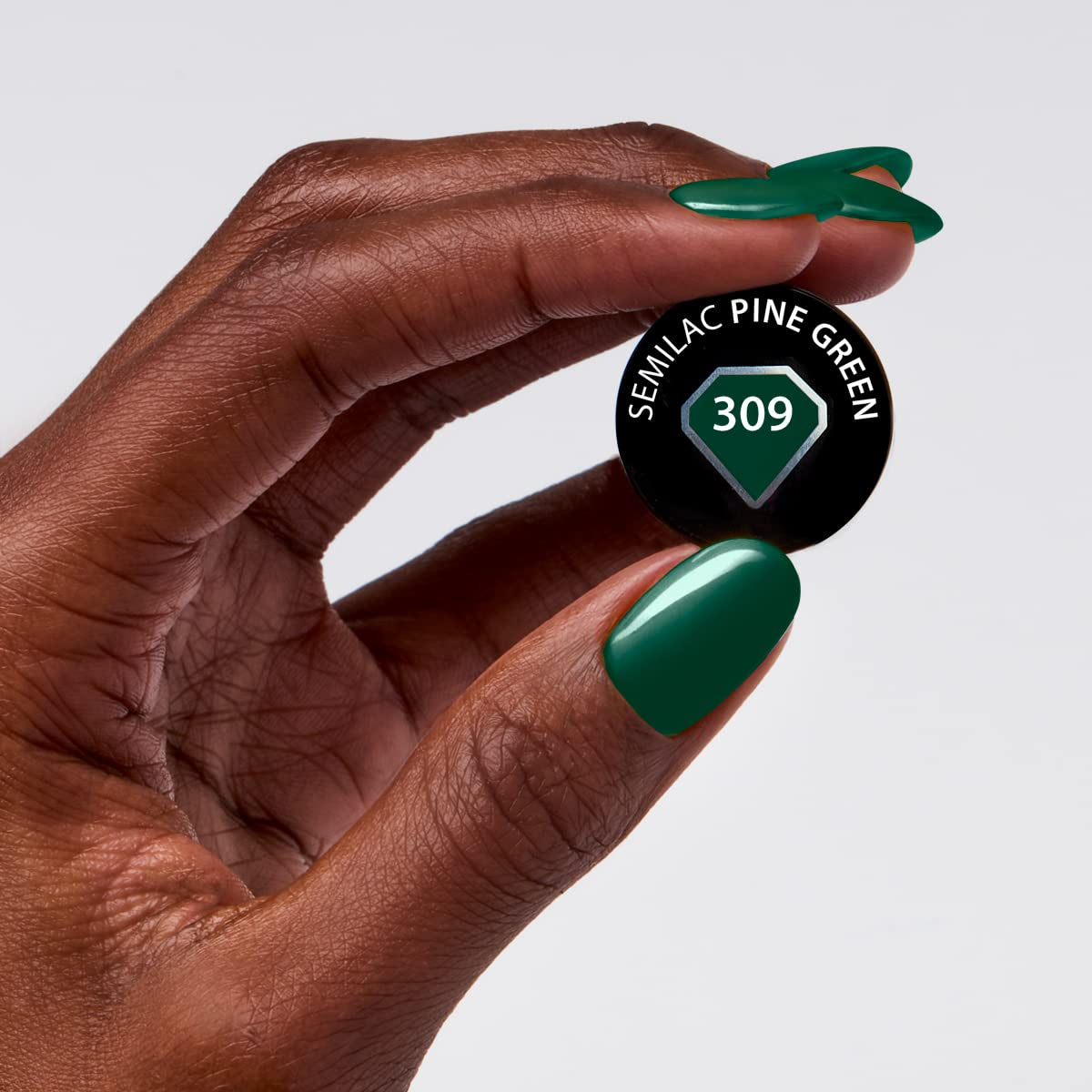 Vernis à Ongles UV Semilac Hybrid 309 Vert Pin 7ml Collection Festive Wonder Colors