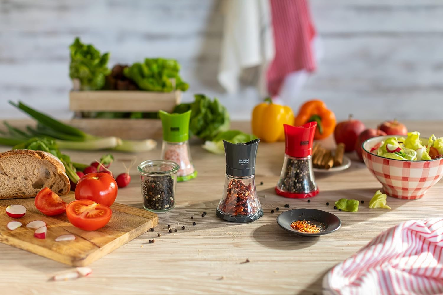 KUHN RIKON râșniță de condimente Mini (verde), plastic, 12 X 12 X 8 cm Rasnite si Feliatoare Naty Shop