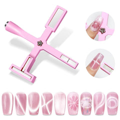 SUPWEE Outil magnétique pour ongles 5 en 1, aimant œil de chat rose pour ongles, stylo magnétique multifonction DIY, ensemble de stylos magnétiques 3D magiques, bâton magnétique pour Nail Art, outil de bricolage