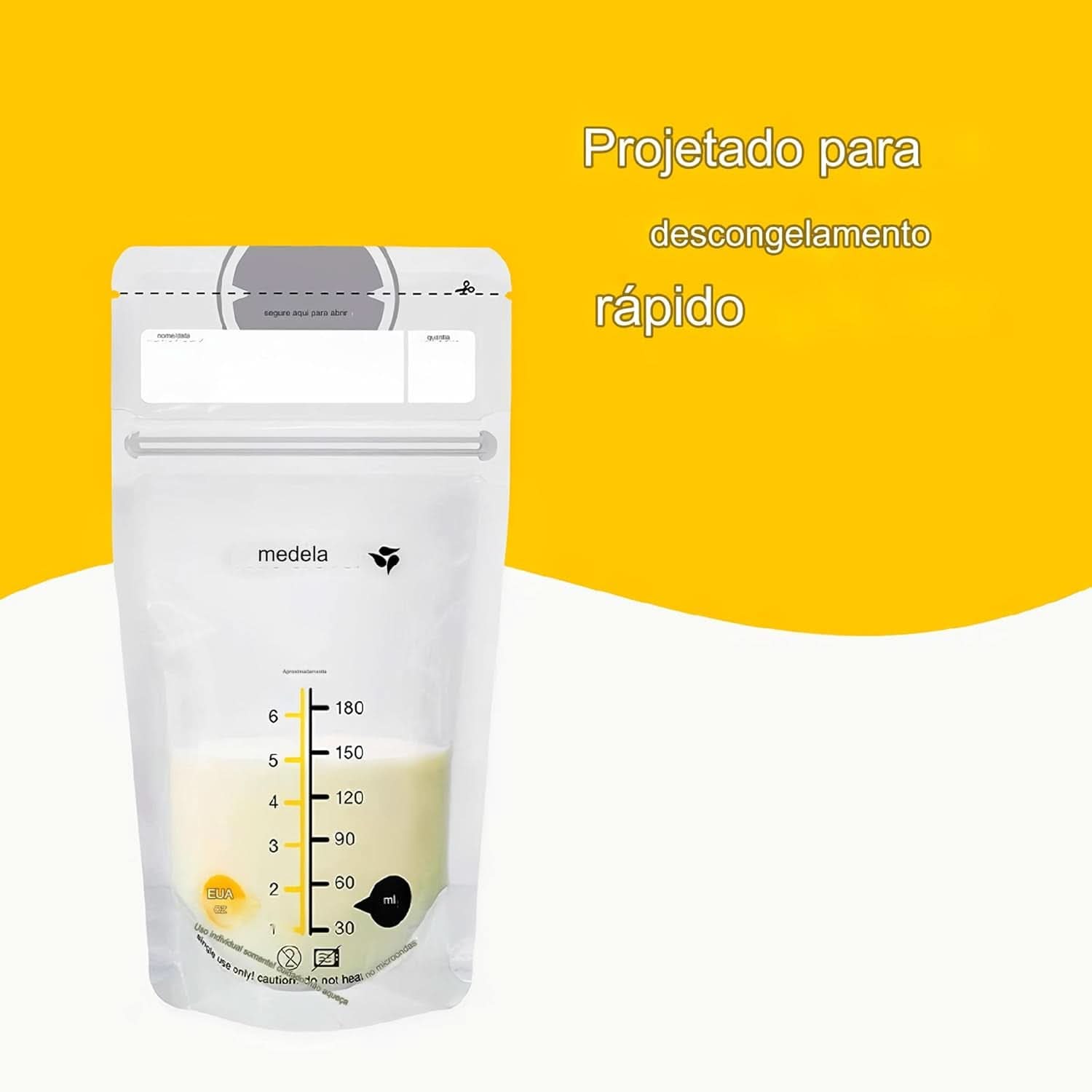 Sacs de conservation du lait maternel Medela 25 pièces, env. 200 ml, blanc (version espagnole) Accessoires d'alimentation et d'allaitement Bebe Naty Shop