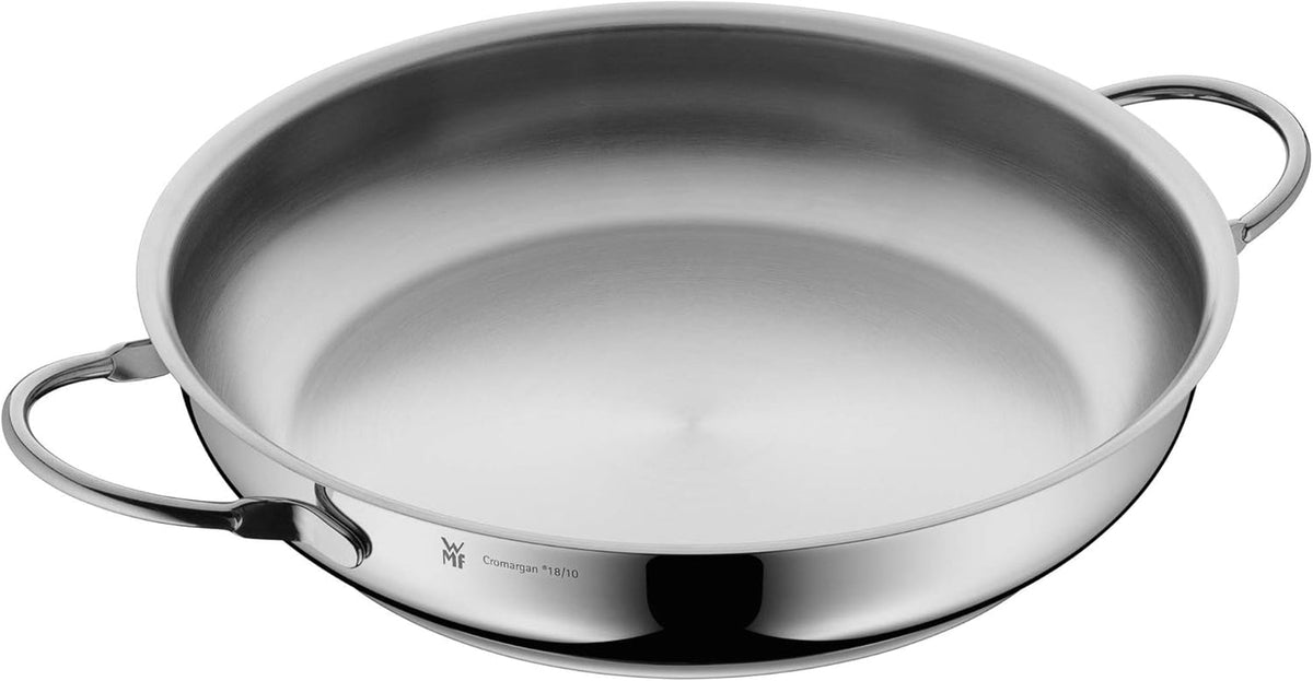 WMF Profi plat de service/rôtissage 28 cm induction, poêle en acier inoxydable Cromargan, casseroles et poêles découvertes Naty Shop 28Cm