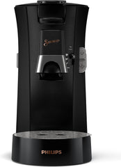 Machine à expresso à capsules PHILIPS Senseo Select avec sélection de l'intensité du café et fonction mémoire, en plastique recyclé, couleur : noir (CSA240/60)