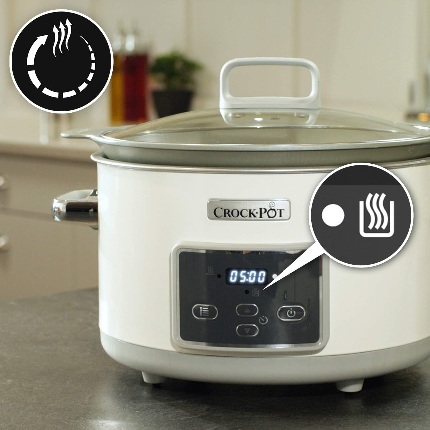 Mijoteuse numérique Crock-Pot Saute avec Duraceramic 5 litres, CSC026X Mijoteuse Naty Shop