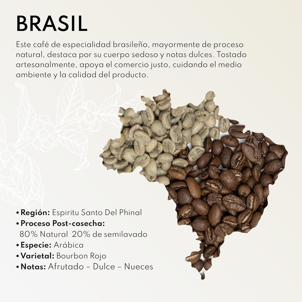 Boconó Café de spécialité en grains, Brésil, 1 kg, processus naturel, grains de café, Arabica, expresso, presse française, traçabilité complète