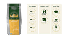 Jacobs Professional Le Grand Café Crème, grains de café entiers 1kg, Doux, Intensité 2/5 Coffee Naty Shop