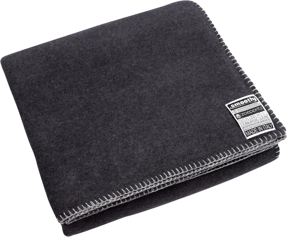 Zoeppritz Since 1828 Couverture polaire Smoothy - Couverture polaire moelleuse et confortable - Vegan - 140X190Cm - 010 Off-White, 010 Offwhite Zoeppritz Since 1828 965 Gris foncé 140X190Cm