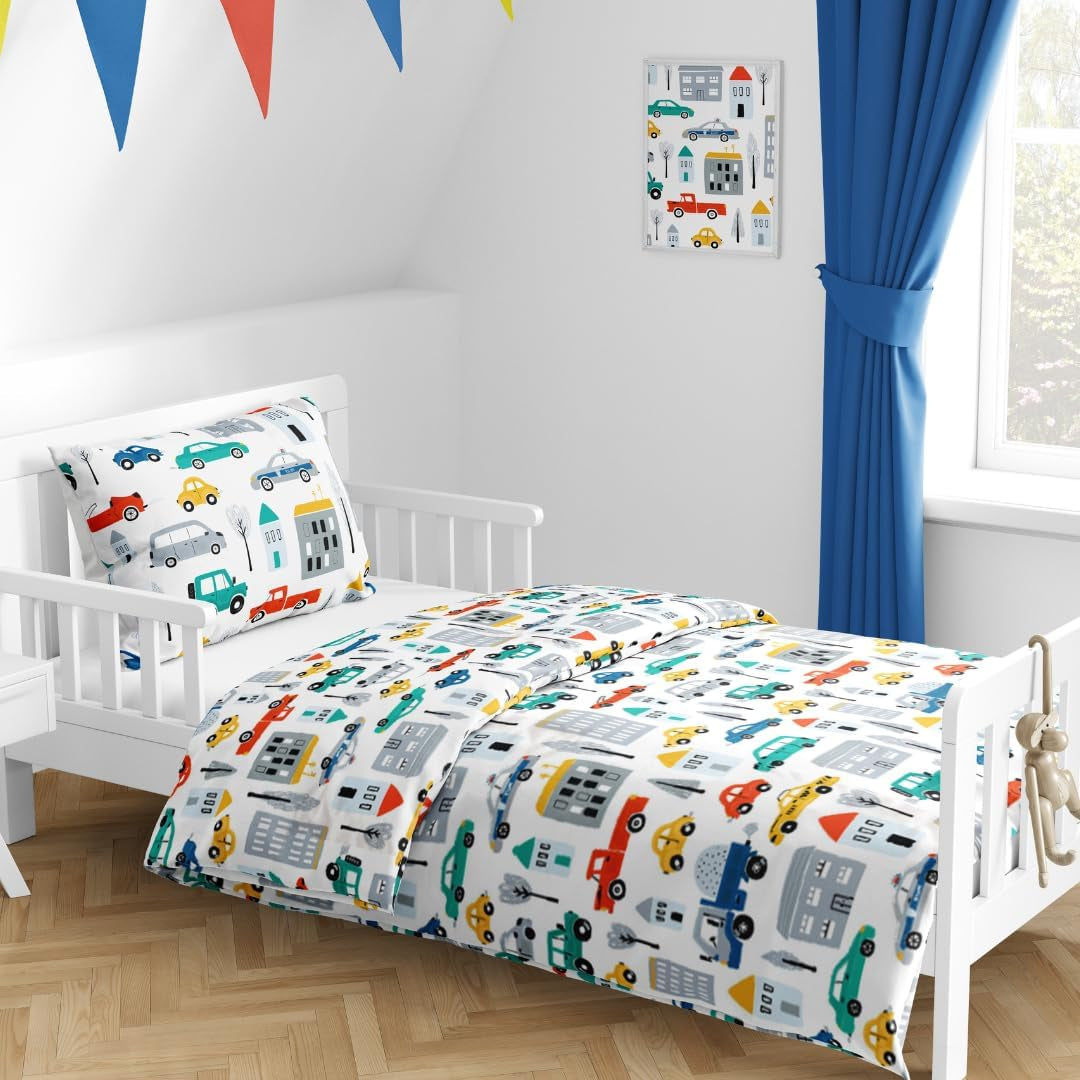 Linge de lit garçon, motifs variés, 100% coton Linge de lit - enfant Naty Shop