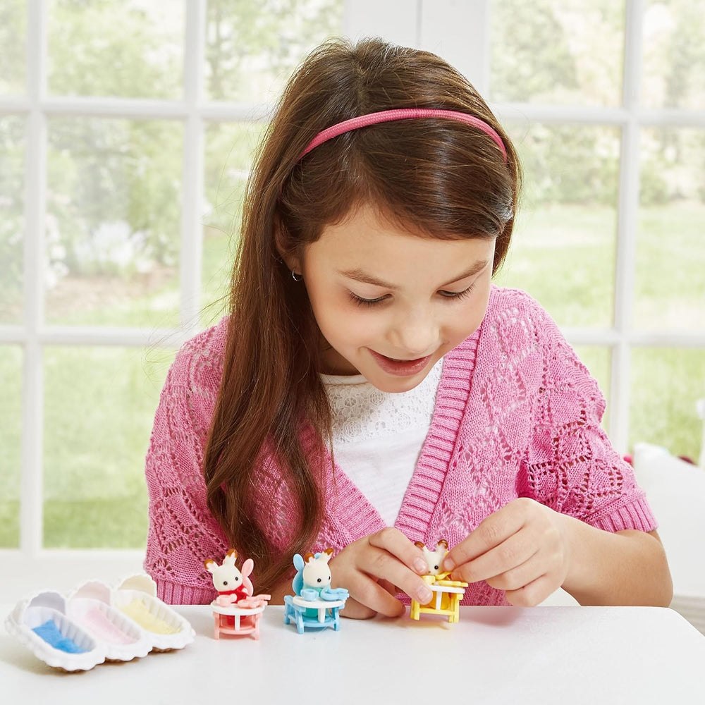 Sylvanian Families L5532 Kit de démarrage triplets - Ensemble de jeu pour maison de poupée