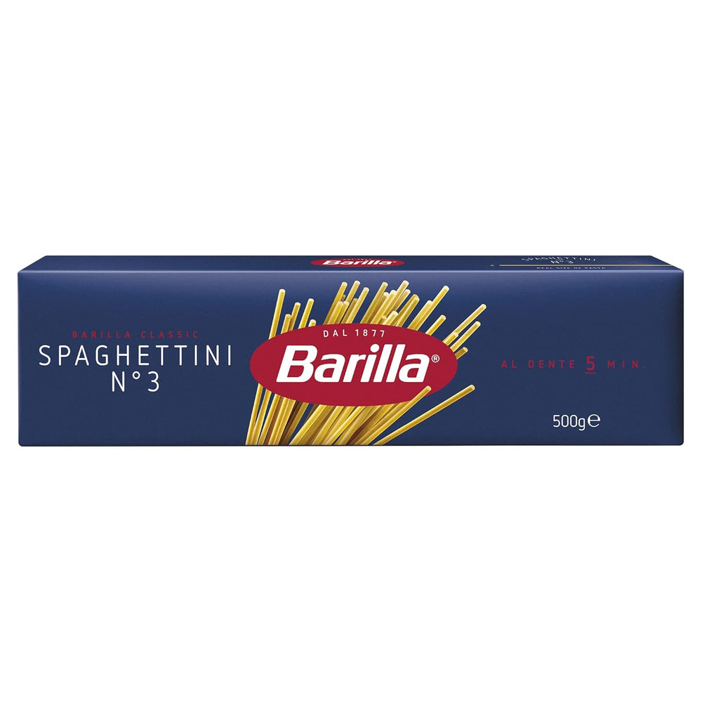 Barilla Pasta Klassische Spaghetti n.5 aus Hartweizen de haute qualité immergé al dente, (1 x 500 g), geschmacklos