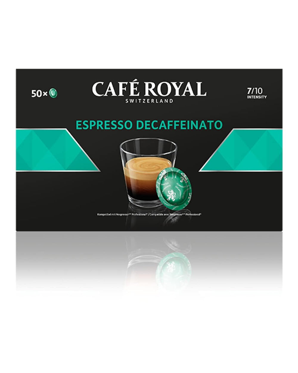 Espresso Forte 50 dosettes pour machine Nespresso professionnelle - Intensité 7/10 - UTZ-zertifiziert & Espresso Decaffeinato 50 dosettes pour machine Nespresso professionnelle - Intensité 7/10