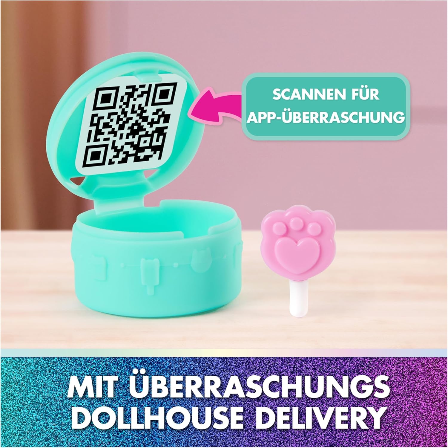 DREAMWORKS GABBY'S DOLLS HOUSE : LE FILM - Ensemble de jeu avec balcon doux de Kuchi avec figurines et accessoires de maison de poupée pour enfants à partir de 3 ans