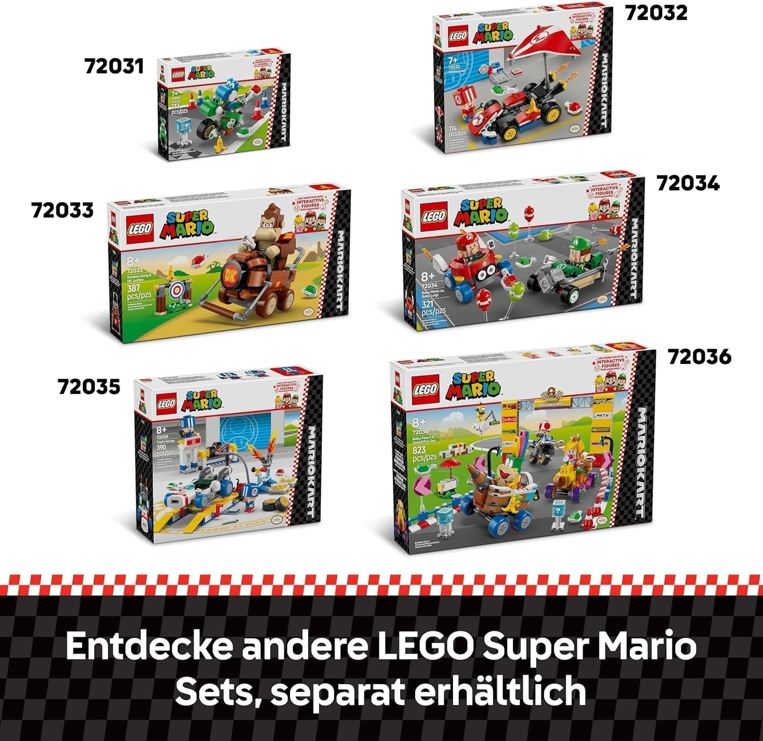 LEGO Mario Kart - Bébé Mario contre. Baby Luigi Nintendo Collectible Figures 2 Speedmen à construire Jouet Cadeau pour garçons, filles et joueurs à partir de 8 ans Adventure Toy 72034 Jeux de construction Besuche den LEGO-Store