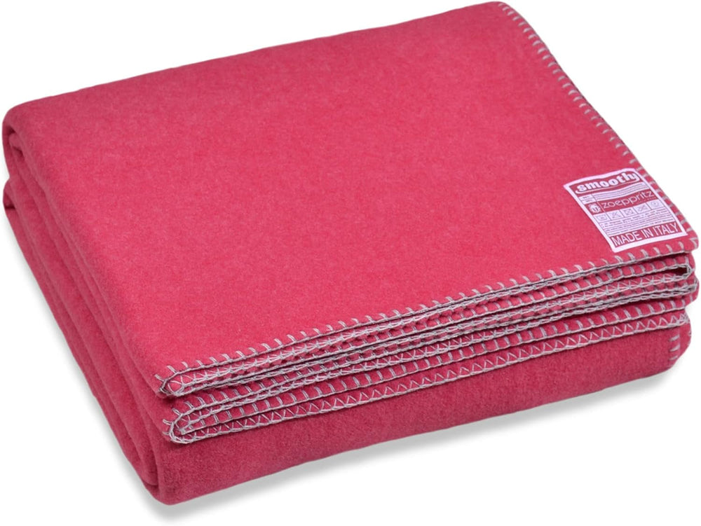 Zoeppritz Since 1828 Couverture polaire Smoothy - Couverture polaire moelleuse et confortable - Vegan - 140X190Cm - 010 Off-White, 010 Offwhite Zoeppritz Since 1828 460 Cassis 140X190Cm