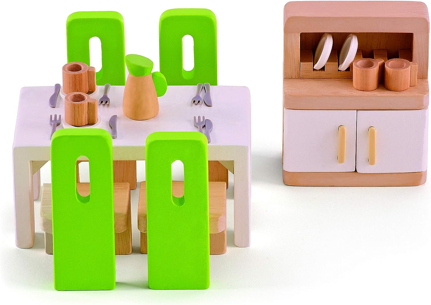 Hape E3459 - Chambre d'enfant, petite salle à manger Naty Shop Dollhouses