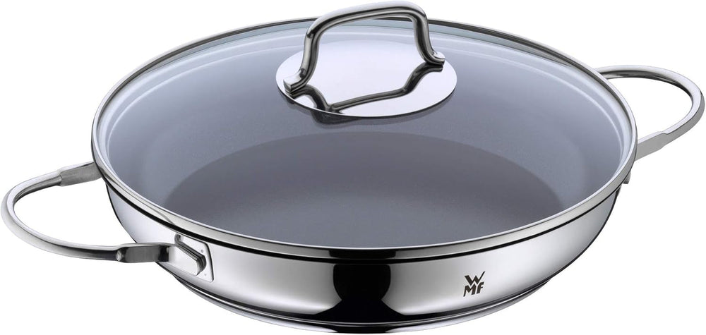 WMF Devil Casserole à induction 26 cm avec couvercle en verre, acier inoxydable avec revêtement Cromargan, revêtement céramique, casseroles et poêles allant au four Naty Shop Default Title