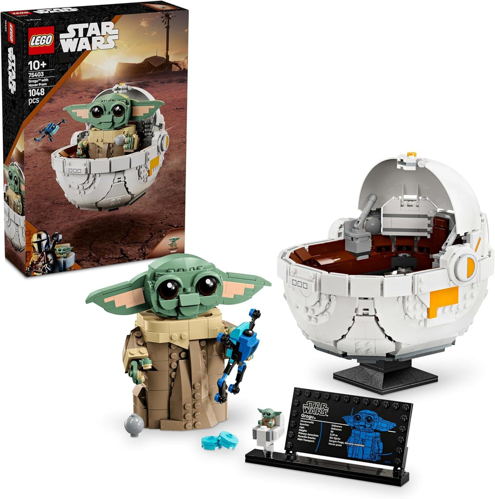 LEGO Star Wars 75403 Grogu dans son berceau de répulseur mandalorien - Figurine à collectionner - Modèle à construire, jouer et exposer - Décorations pour la maison - Cadeau pour les garçons et les filles à partir de 10 ans Ensembles de construction Besuche den LEGO-Store Titre par défaut