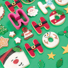 , 0255081 Emporte-pièces grandes lettres 5,2 x H 2,2, Le set idéal pour réaliser des décorations en fondant ou en caoutchouc, Fabriqué en Italie, Paquet de 27, Rose