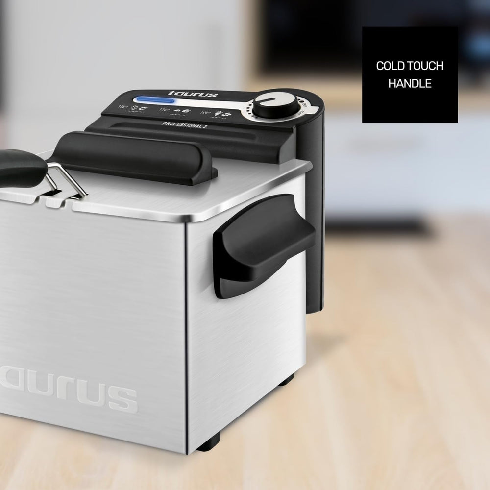 Taurus Professional 2 plus - Friteuse à huile, 2 litres, 1700 W, inox 18/8 Electroménager Naty Shop