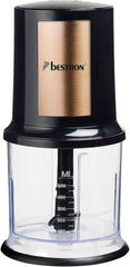 Bestron Elektrischer Multi-Zerkleinerer, Universalzerkleinerer Mit deux Schneidemessern & 500Ml Kapazität, Große Pulstaste, 400 Watt, Couleur: Kupfer Kitchen Naty Shop