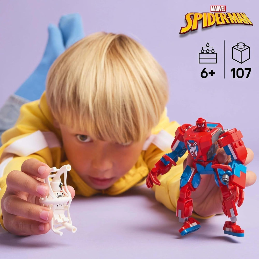 LEGO Marvel Spider-Man Mech contre. Anti-Venom - Jouet de super-héros avec 2 figurines - Figurine avec bras, jambes et doigts mobiles - Cadeau pour garçons et filles à partir de 6 ans 76308 Besuche den LEGO-Store Building Sets