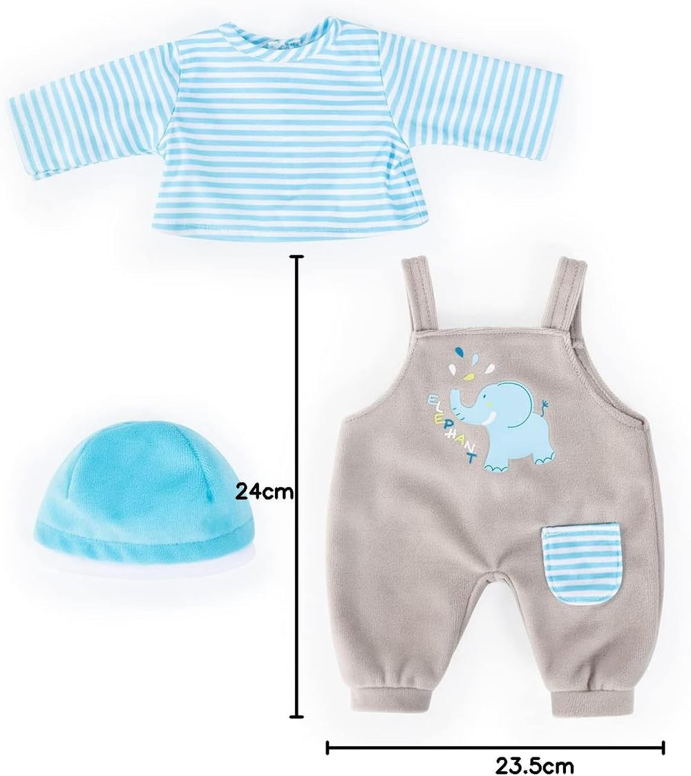 Bayer Design 84676AA Puppenkleidung, Puppenoutfit 40-46 cm, mehrteilige Puppenanziehsachen, Puppenzubehör
