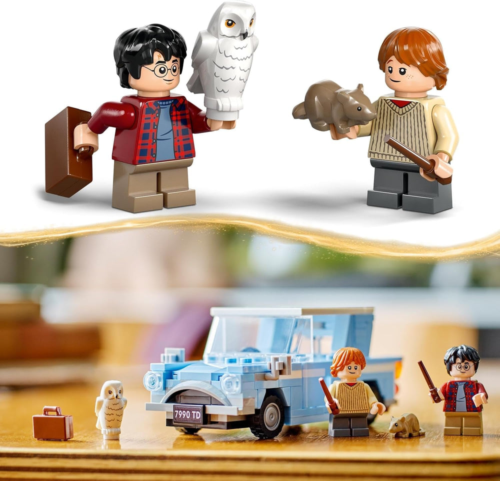 LEGO Harry Potter Flying Ford England jouet de construction voiture pour enfants cadeau pour garçons, filles et tous les fans à partir de 7 ans ensemble avec 2 mini figurines dont Ron Weasley jeu de rôle 76424 ensembles de construction Besuche den LEGO-Store