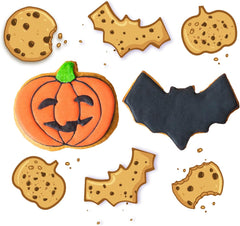 dekora - Set d'emporte-pièces Halloween pour enfants - 2 emporte-pièces en métal : Citrouille et Lilas - Emporte-pièces et emporte-pièces - Idéal pour décorer des citrouilles et des bonbons d'Halloween entre 6 et 9 cm