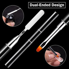 Ensemble de 120 formes d'ongles, extensions d'ongles, formes d'ongles en gel, ensemble de formes d'ongles avec brosse à double tête et lime à ongles avec clips, pour ongles en gel