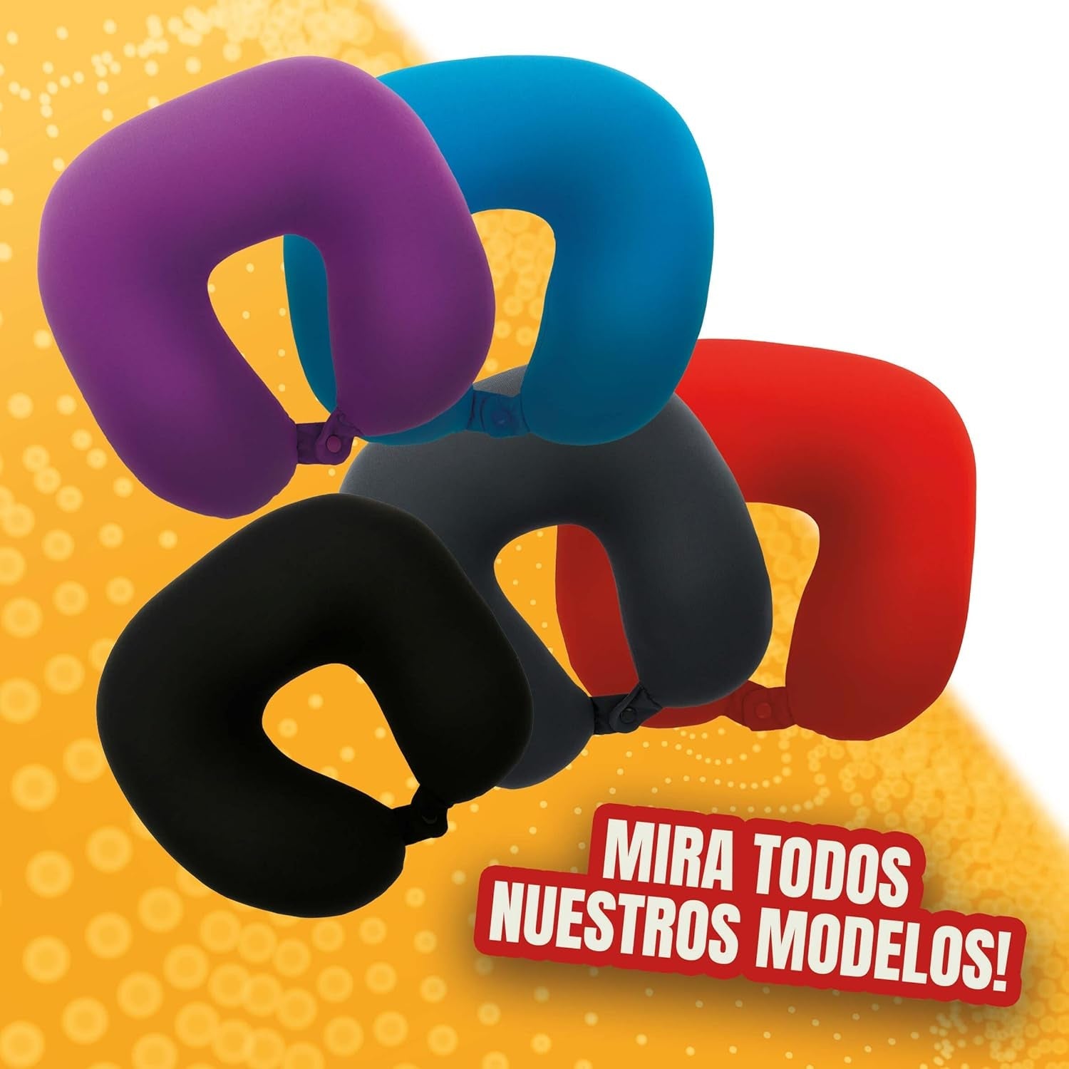 Sumex Oreiller de Voyage Oreiller Cervical pour Enfants et Adultes en Forme de U Ultra Doux Lavable Idéal pour Les Voyages Rouge Oreillers de Voyage Naty Shop