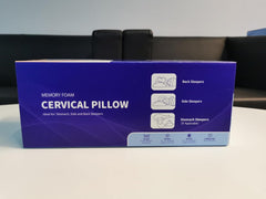 Oreiller orthopédique ergonomique pour douleurs cervicales, oreiller en mousse à mémoire de forme abdominale, oreiller anti-ronflement pour hommes et femmes (62 x 34,5 x 12/8 cm) Oreillers orthopédiques cervicaux Naty Shop