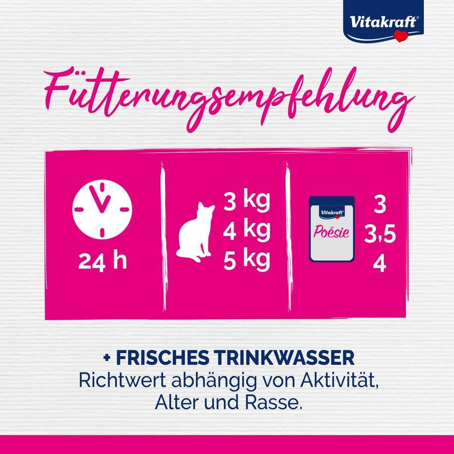 Vitakraft Poésie Délice, Fish Selection, Nassfutter Katze, Katzennassfutter in Sauce, mit Seelachs, mit Kabeljau, ohne Zusatz von Zucker und Getreide (1 Paket mit 6x 85g)