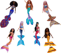 Mattel DISNEY La Petite Sirène - Ariel et ses 6 frères et sœurs, Caspia, Indira, Pearl, Karina, Mala et Tamika, à partir de 3 ans, HPT16