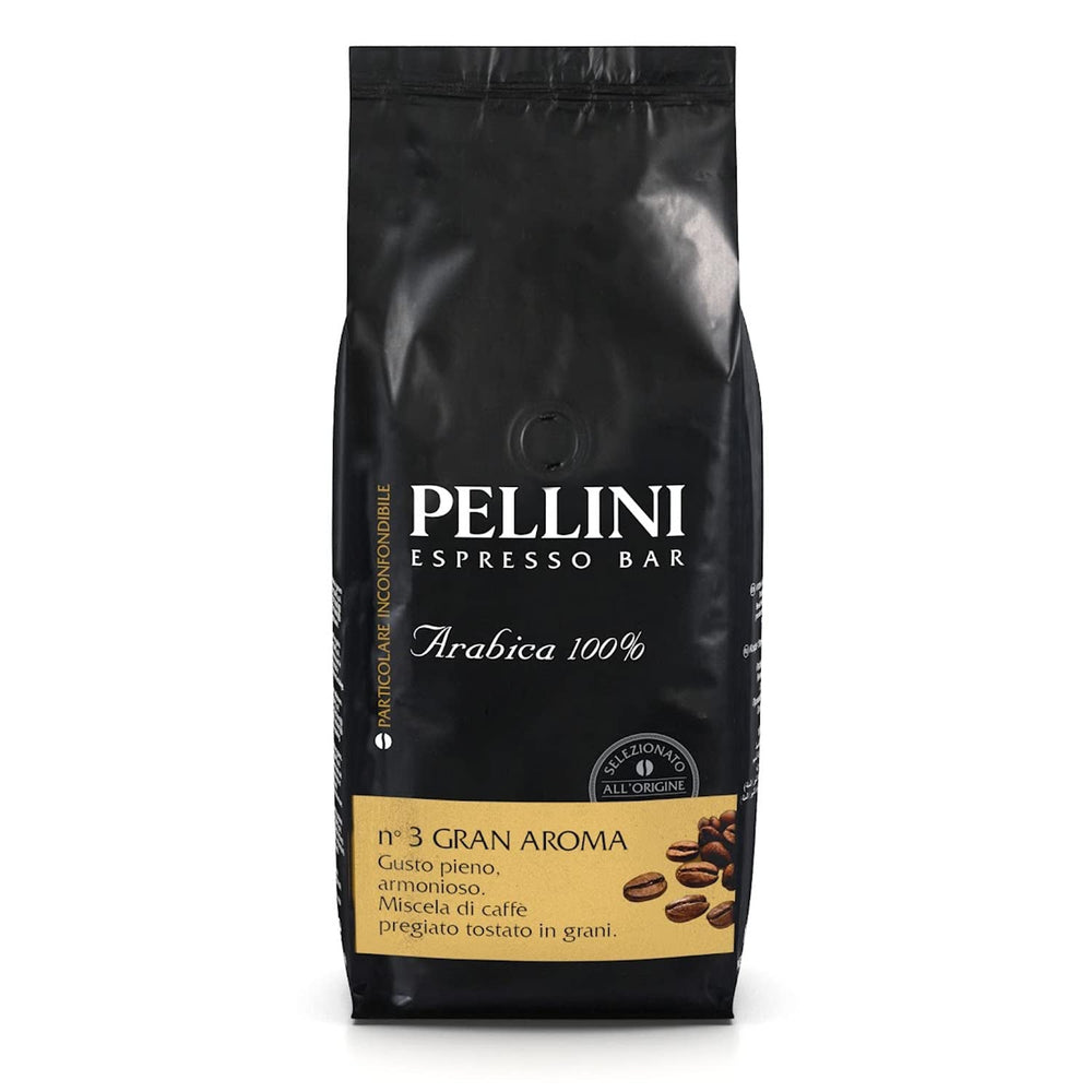 Pellini N.9 Cremoso, grains de café pour expresso 1Kg, mélange de café Arabica et Robusta Naty Shop N. 3 Gran Aroma