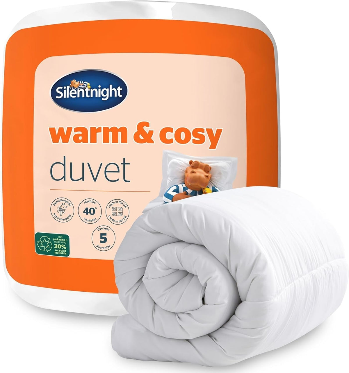 Silentnight Couette Chaude Et Cosy - 15 Tog - lit simple 135 X 200Cm Couettes et couettes Naty Shop Lit simple 15 Tog