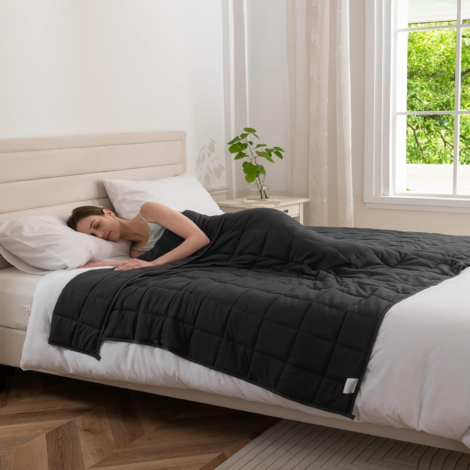 Good Nite Couverture lestée pour adultes Couverture lourde pour les sens calmes Gris 8 Kg 150 X 200 Cm Couettes et couettes Naty Shop Gris 150X200Cm, 6Kg