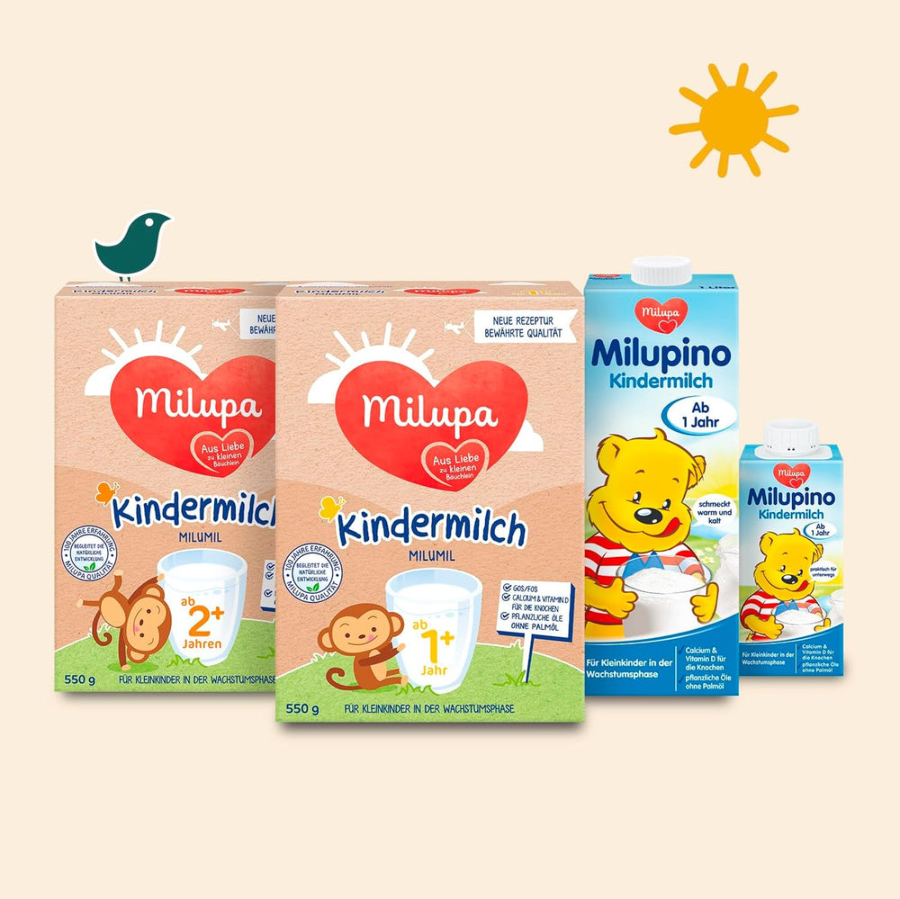 Milupa Milupino Lait de croissance prêt à boire (6x1L), dès 1 an, pour les jeunes enfants en phase de croissance