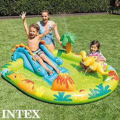 Aire de jeux gonflable Intex 57166NP avec petits dinosaures, multicolore