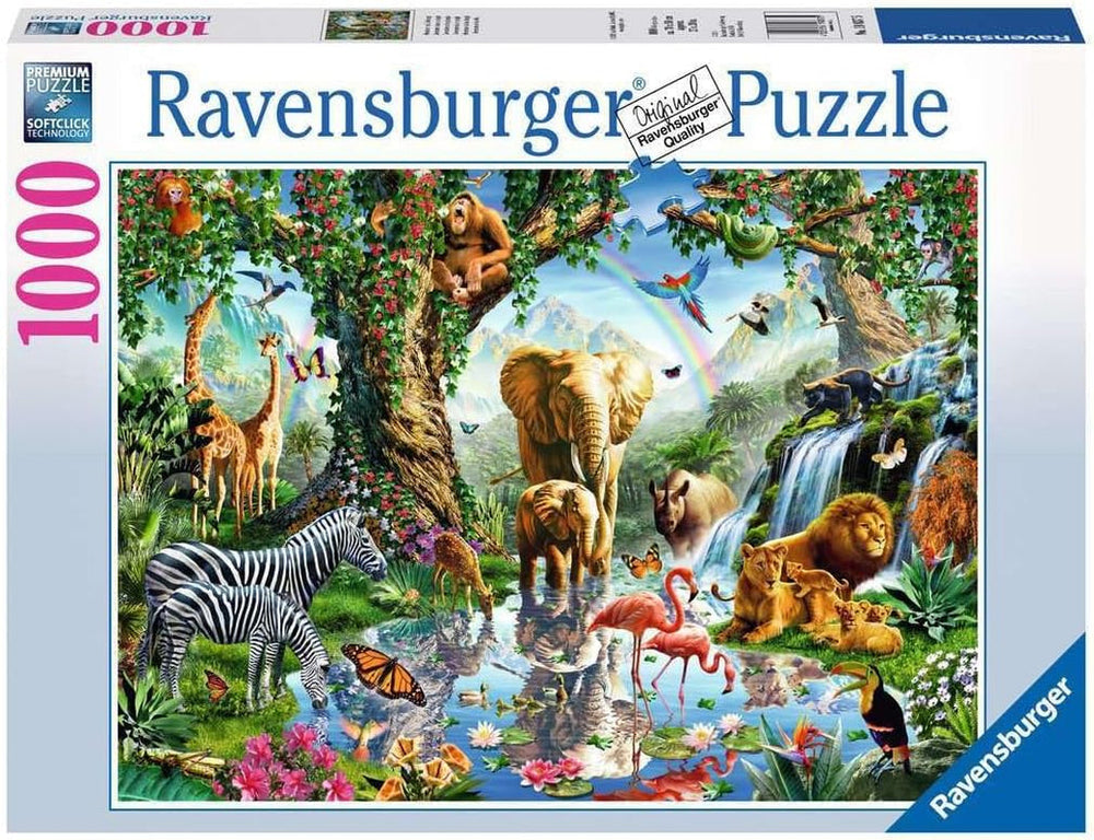 Ravensburger Puzzle 12000682 – Jungle Adventure – Puzzle 1000 pièces pour adultes et enfants à partir de 14 ans, Puzzle Naty Shop ancienne version
