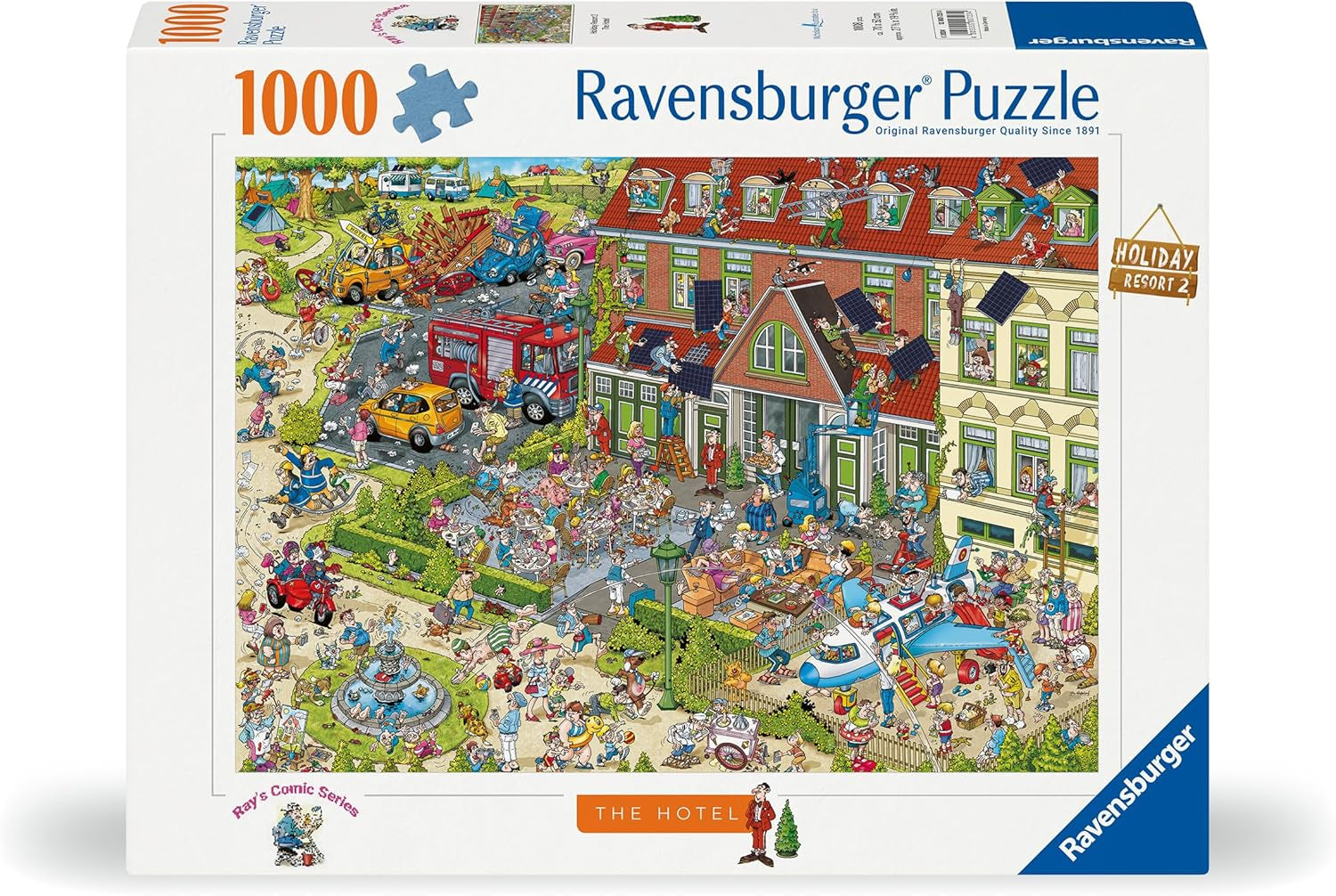 Ravensburger Puzzle 12000723 - L'Hôtel - Puzzle 1000 pièces pour adultes et enfants à partir de 14 ans, Puzzle Naty Shop