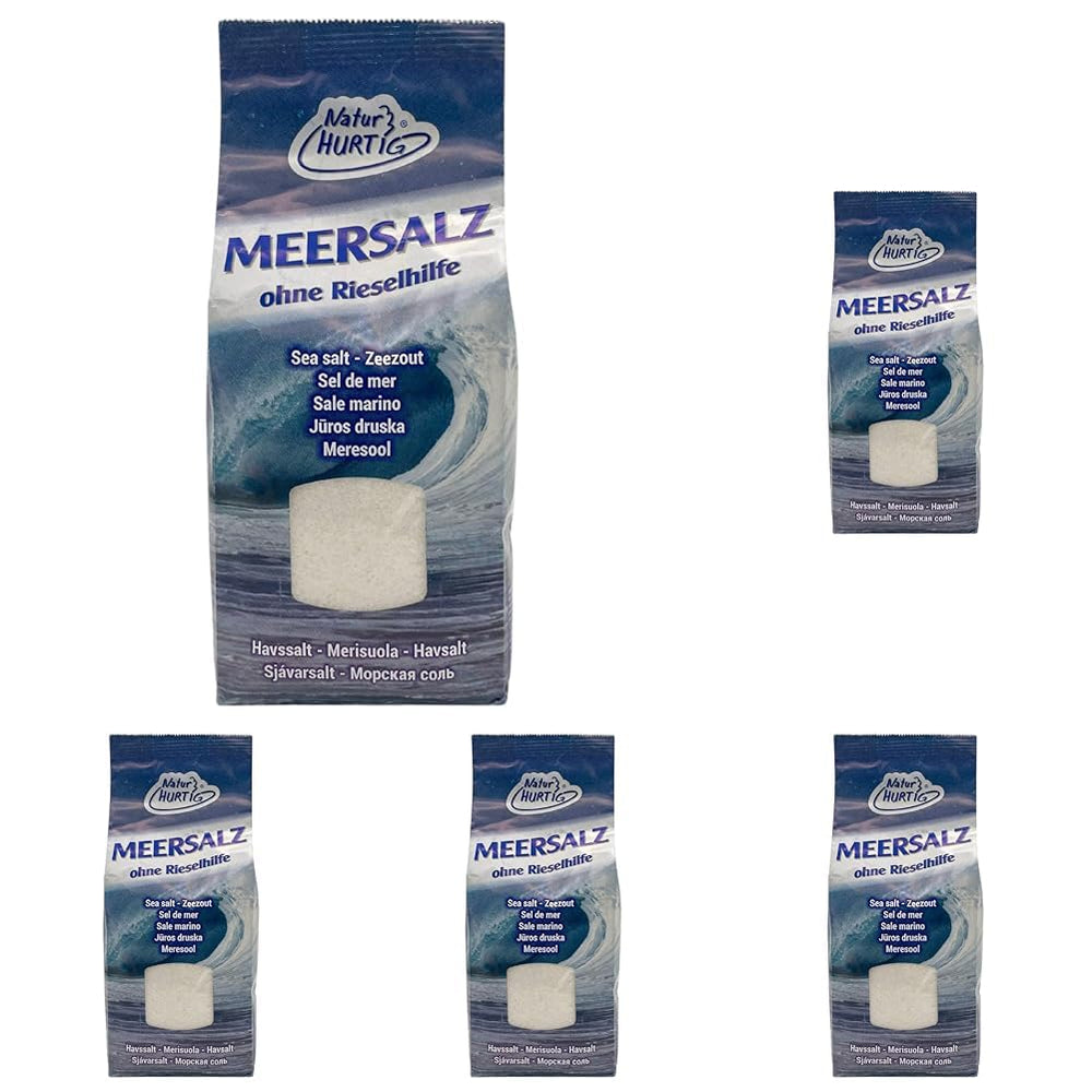 Meersalz Fein 1 kg | Produits naturels, non raffinés et sans produits | Unbehandeltes fines Meersalz